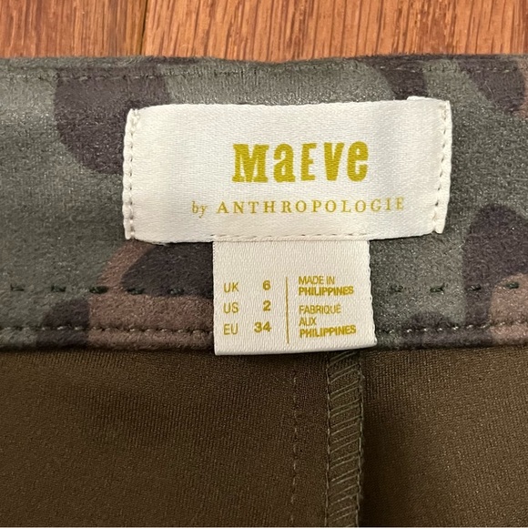 Maeve Anthropologie high rise green suede leopard print zipper legging pants - Picture 15 of 17